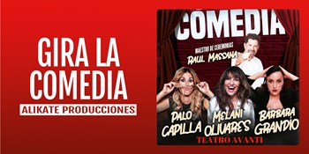 GIRA LA COMEDIA - Alikate Producciones - Viernes 12 Abril (21:00 h) Público Adulto